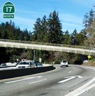 CLICK to continue on Highway 17 North at Summit Road