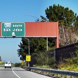 CLICK to EXIT to Highway 280 South from Highway 85 North