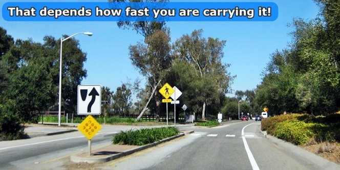 CLICK to continue: Campus Loop: That depends on how fast you are carrying it!