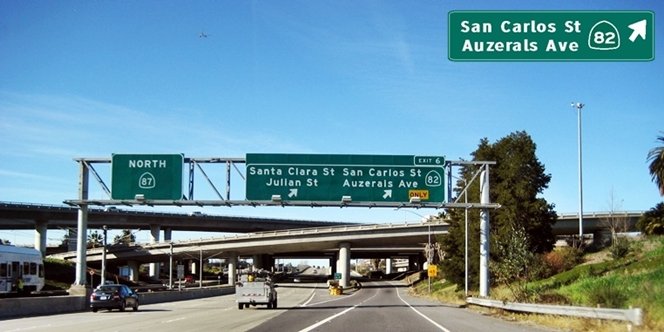 CLICK to continue: Right on San Carlos St from Capitol Expressway