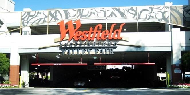 CLICK to continue: Valley Fair parking lot entrance